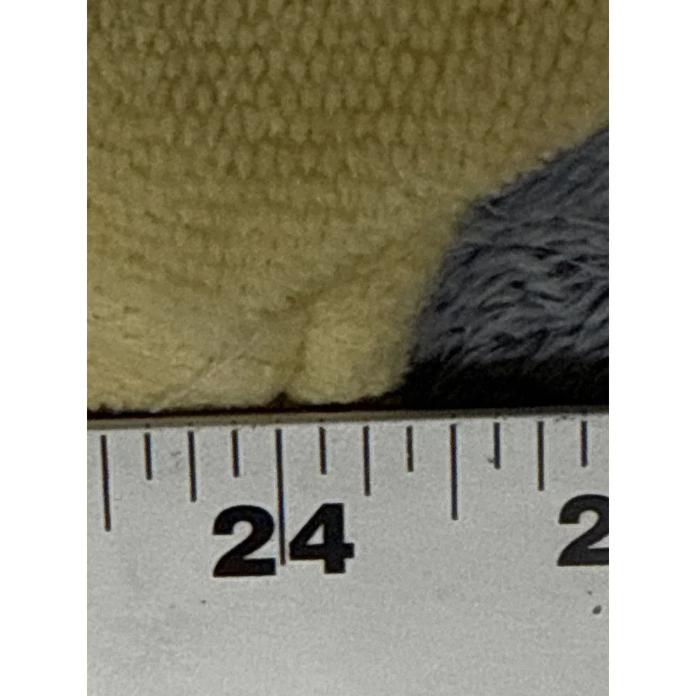 Straight Down Mens Yellow Fleece Quarter Button Pullover Mock Neck Made in USA L